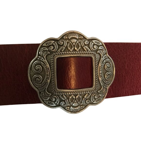 IDYLLWIND M. LAMBERT Womens XL (39-43) Brown Leather Concho Belt main image 4